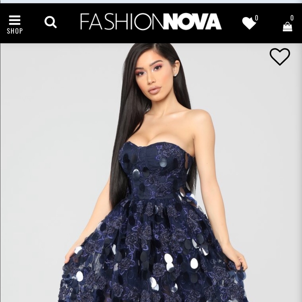 Navy blue Fashion nova dress